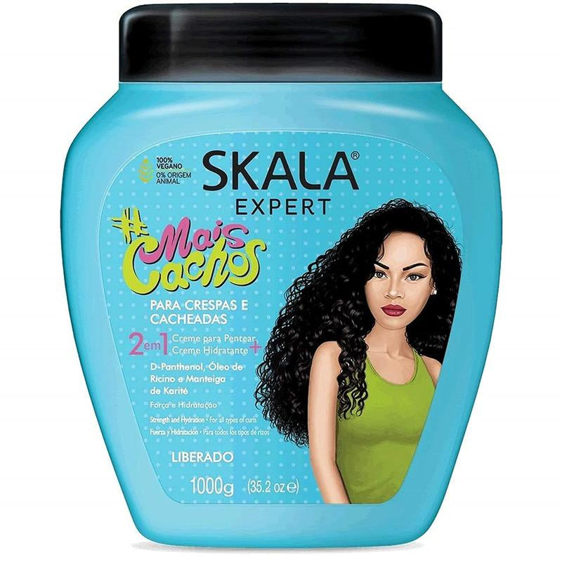 Skala Expert Mais Cachos & Passion Fruit Patauá Oil Cream Set for Curly Haircare Vegan 35.27 Oz Each Moisturizing & Styling Products
