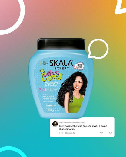 Skala Expert Mais Cachos & Passion Fruit Patauá Oil Cream Set for Curly Haircare Vegan 35.27 Oz Each Moisturizing & Styling Products
